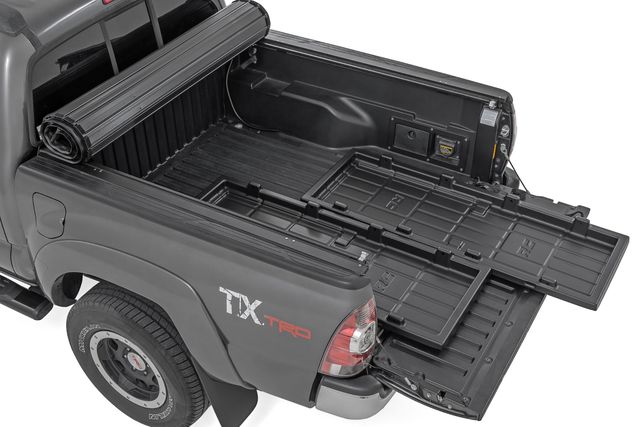 Rough Country Slide-Out Truck Bed Cargo Trays | Fits 5' Beds | Easy Tailgate Access