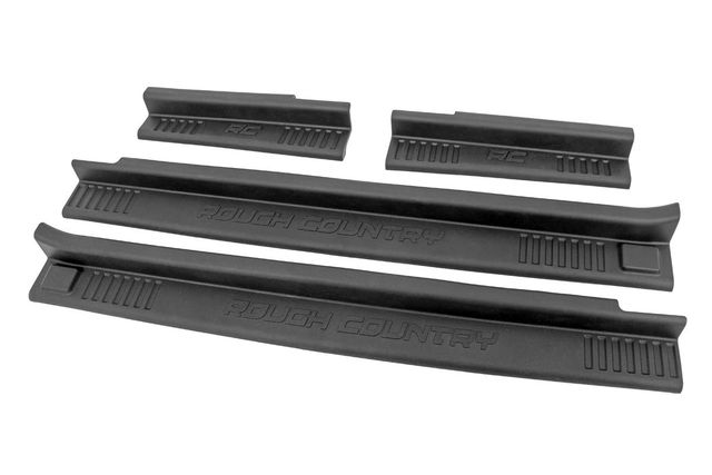 Rough Country Entry Guards | Front and Rear | Jeep Wrangler Unlimited 2WD/4WD (2007-2018)