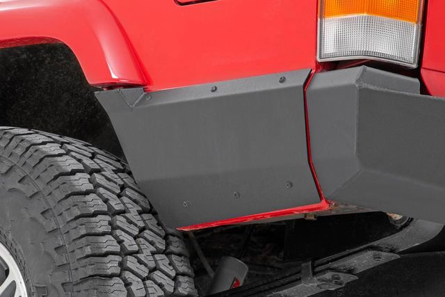 Rough Country Quarter Panel Armor | Rear | Factory Flare | Jeep Cherokee XJ 2WD/4WD (97-01)