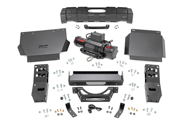 Rough Country FXS Hidden Winch Mount | PRO12000S | Toyota Tacoma 4WD (2024-2026)