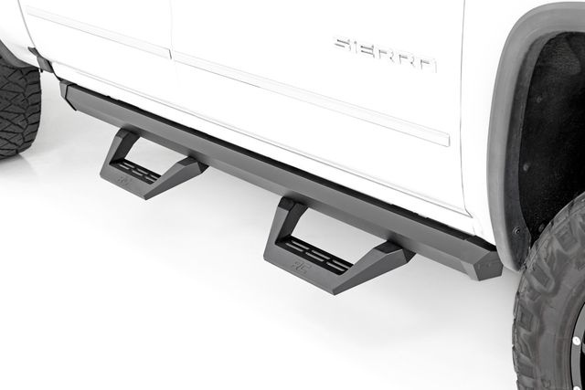 Rough Country SRX2 Adj Aluminum Step | Crew Cab | Chevy/GMC 1500/2500HD/3500HD (07-18 & Classic)