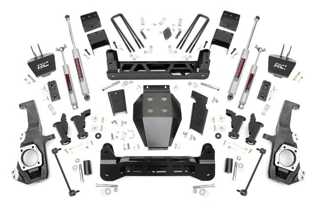 Rough Country 5 Inch Lift Kit | Torsion Drop | Chevy/GMC 2500HD/3500HD (20-26)