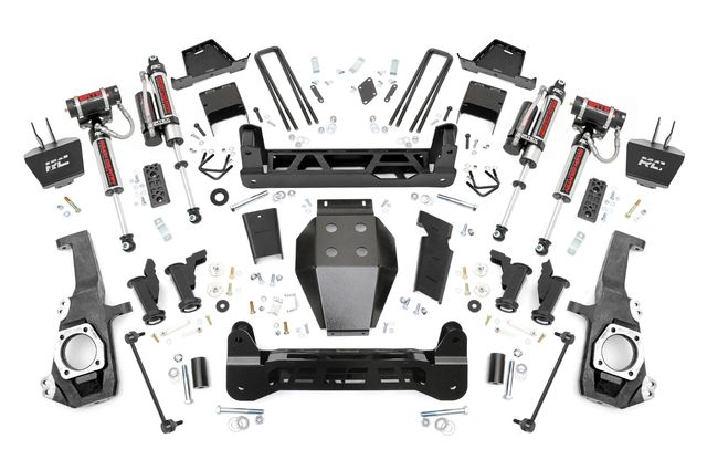 Rough Country 7 Inch Lift Kit | Torsion Drop | Vertex | w/ Overloads | Chevy/GMC 2500HD/3500HD (20-26)