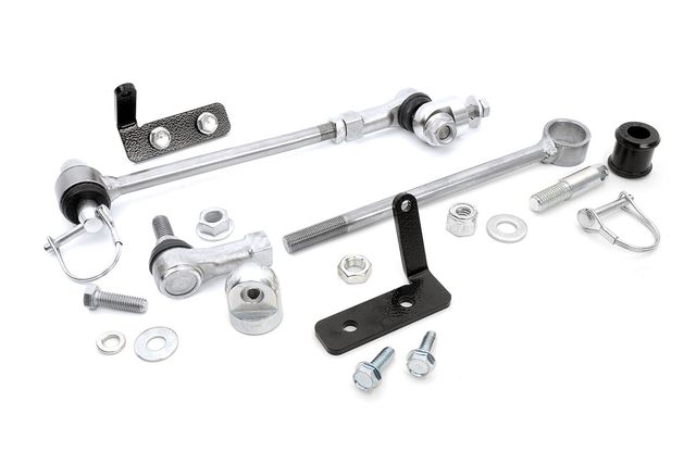 Rough Country Quick Disco Sway Links | 3.5-6.5 Inch Lift | Jeep Cherokee XJ (84-01)/Comanche MJ (86-92)