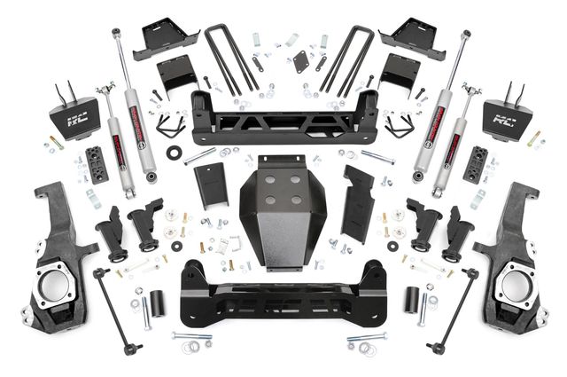 Rough Country 7 Inch Lift Kit | Torsion Drop | Chevy/GMC 2500HD/3500HD (20-26)