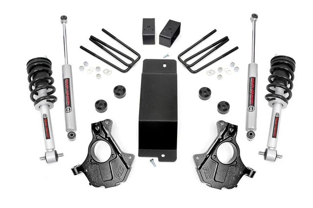 Rough Country 3.5 Inch Lift Kit | Cast Steel LCA| N3 Strut | Chevy/GMC 1500 (07-13)