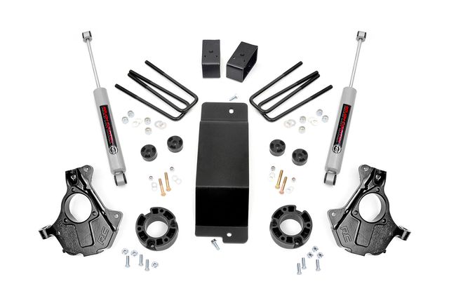 Rough Country 3.5 Inch Lift Kit | Alum/Stamp Steel LCA | Chevy/GMC 1500 (14-18 & Classic)