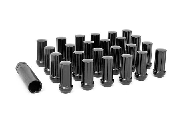 Rough Country M12 x 1.5 Lug Nut Set of 24 | Black