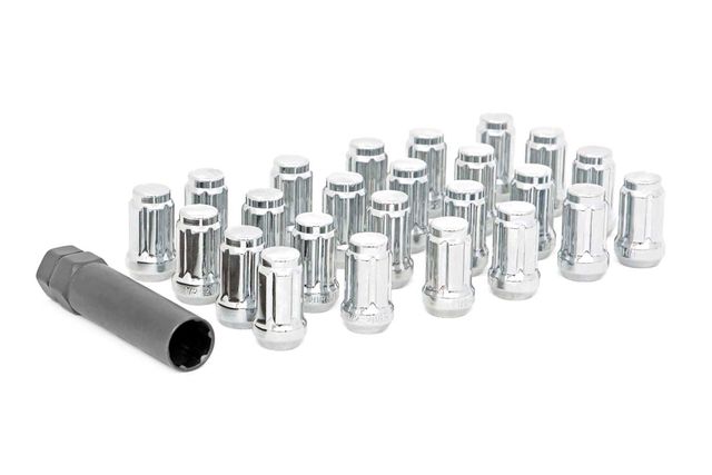 Rough Country Lug Nut Set | 1/2x20 | 24 Qty | Chrome