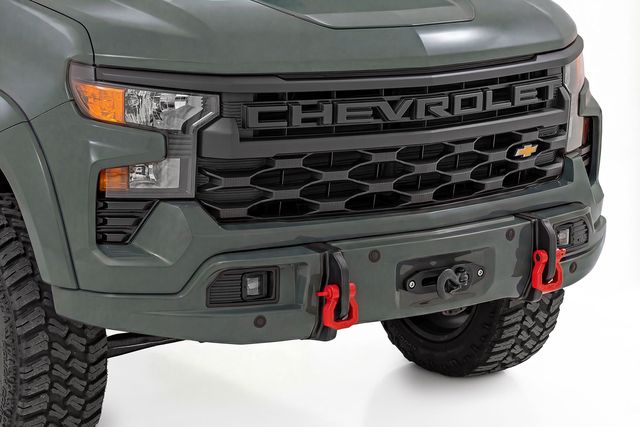 Rough Country Front FXS Bumper | 12000S | GBD Cypress Gray | Chevy Silverado 1500 (23-26)