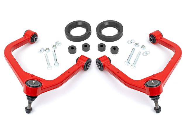 Rough Country 1.75 Inch Leveling Kit | Forged Red UCA | AT4 | GMC Sierra 1500 (2019-2026)