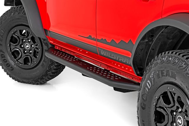 Rough Country OV2 Running Boards | Side Step Bars | 4-Door | Ford Bronco 4WD (2021-2026)