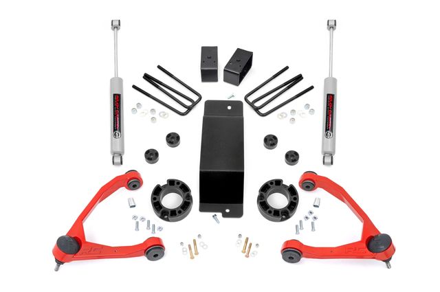 Rough Country 3.5 Inch Lift Kit | Alum/Cast Steel | Chevy/GMC 1500 (07-16)