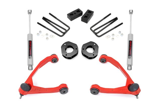 Rough Country 3.5" Lift Kit | Forged UCA | Cast Steel | Chevy/GMC 1500 (07-16)