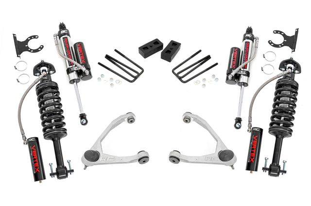 Rough Country 3.5 Inch Lift Kit | Forged UCA | Cast Steel | Vertex | Chevy/GMC 1500 (07-13)