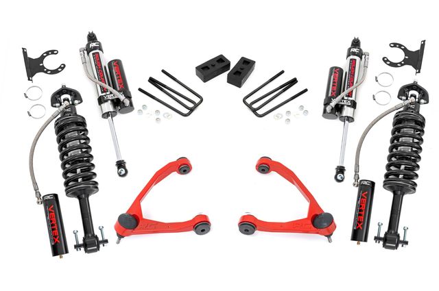 Rough Country 3.5" Lift Kit | Forged UCA | Cast Steel | Vertex | Chevy/GMC 1500 (07-13)