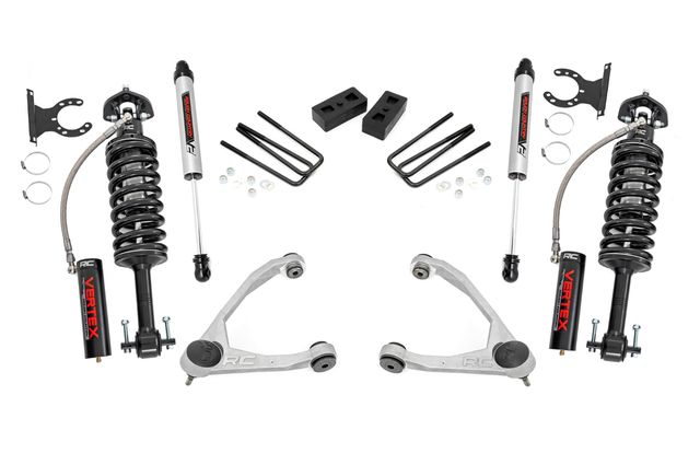 Rough Country 3.5 Inch Lift Kit | Forged UCA | Cast Steel | Vertex/V2 | Chevy/GMC 1500 (07-13)
