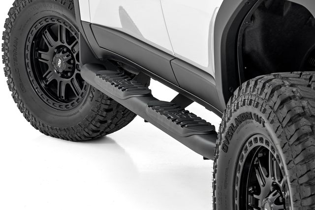 Rough Country Oval Nerf Steps | Black | Toyota Land Cruiser 4WD (2024-2026)