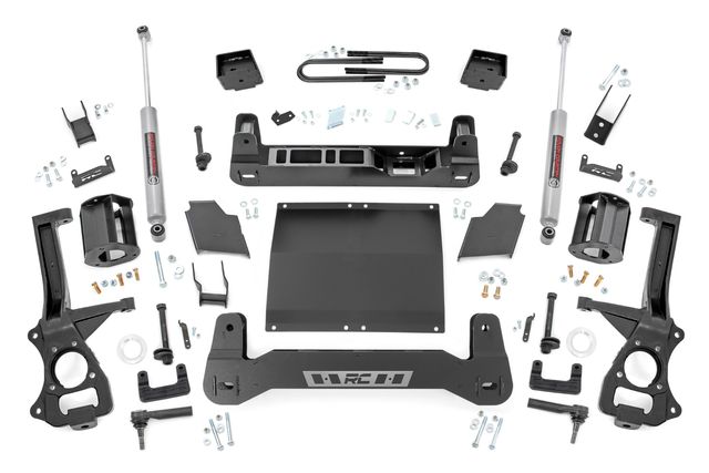 Rough Country 6 Inch Lift Kit | Mono Leaf Rear | Diesel | Chevy Silverado 1500 4WD (22-24)
