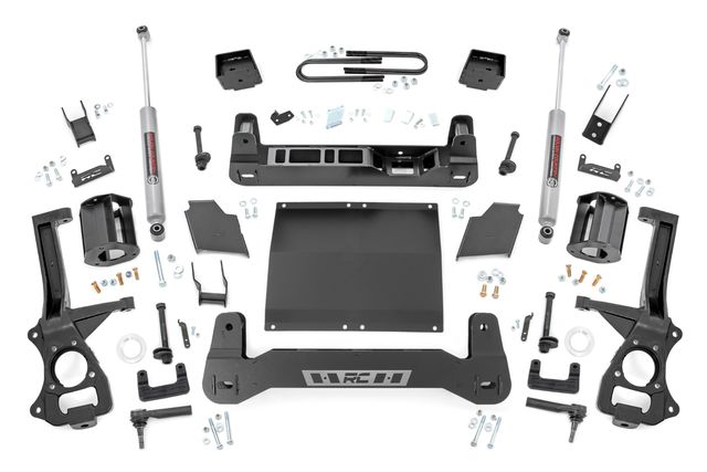 Rough Country 6 Inch Lift Kit | Mono Leaf Rear | Diesel | Chevy Silverado 1500 4WD (25-26)