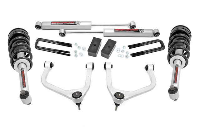 Rough Country 3.5 Inch Lift Kit | N3 Struts | GMC Sierra 1500 2WD/4WD (2019-2024)
