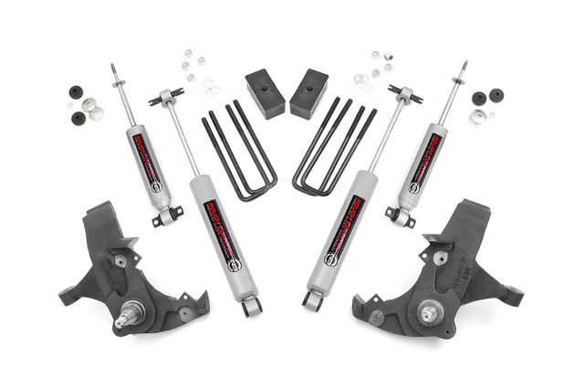 Rough Country 4 Inch Lift Kit | Chevy C1500/K1500 Pickup Extended Ca/Half-Ton SUV (88-99)