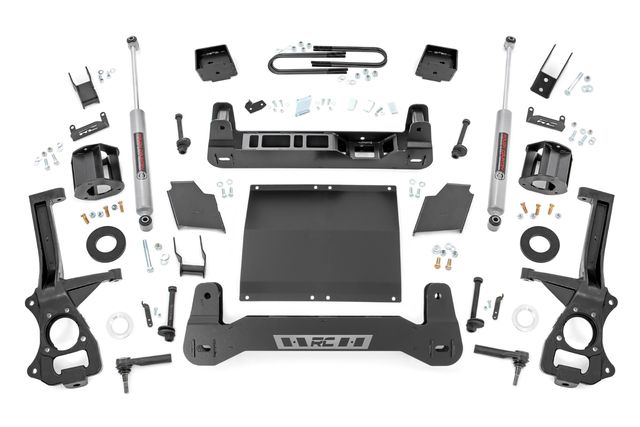 Rough Country 6 Inch Lift Kit | Mono Leaf Rear | Diesel | GMC Sierra 1500 2WD/4WD (25-26)