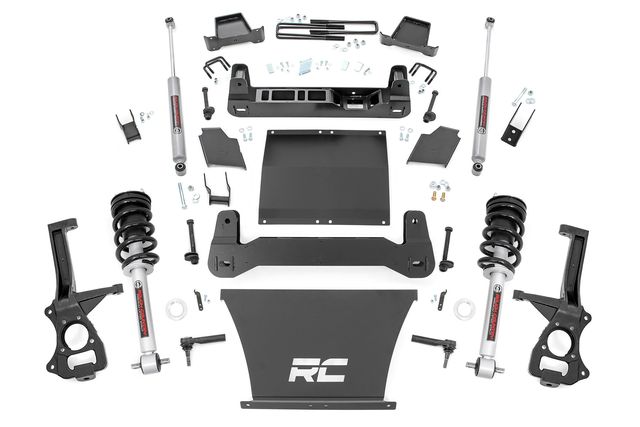Rough Country 4 Inch Lift Kit | AT4/Trailboss | N3 Struts | Chevy/GMC Sierra 1500 (19-24)/Silverado 1500 (19-24)