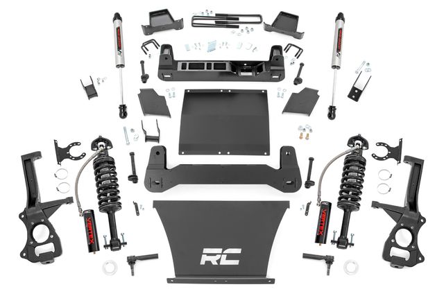 Rough Country 4 Inch Lift Kit | AT4/Trailboss | Vertex/V2 | Chevy/GMC Sierra 1500 (19-24)/Silverado 1500 (19-24)