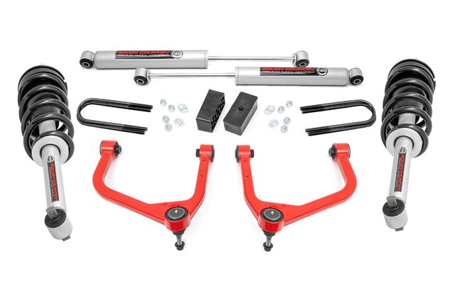 Rough Country 3.5 Inch Lift Kit | Mono Leaf Rear | N3 Struts | GMC Sierra 1500 (25-26)