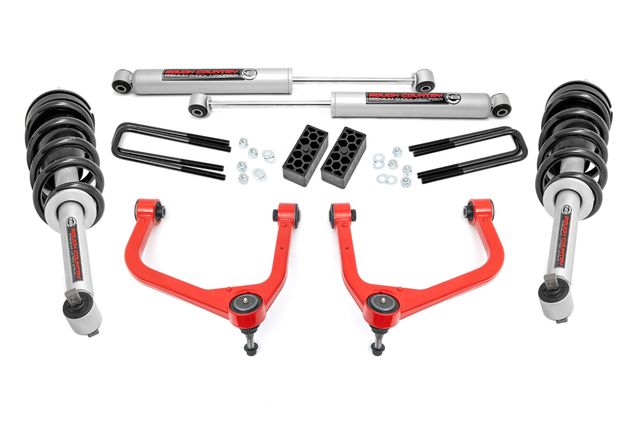 Rough Country 3.5 Inch Lift Kit | N3 Struts | Chevy Silverado 1500 2WD/4WD (2019-2024 & Classic)