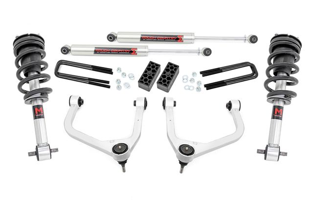 Rough Country 3.5 Inch Lift Kit | M1 Struts/M1 | Chevy Silverado 1500 2WD/4WD (2019-2024)