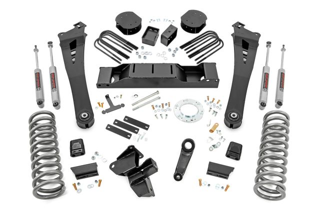 Rough Country 5 Inch Lift Kit | DRW | OE Rear Air | Ram 3500 4WD (2020-2024)