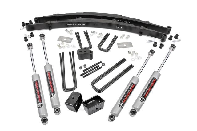 Rough Country 4 Inch Lift Kit | Rear Blocks | Dodge W200 Truck/W300 Truck 4WD (1978-1980)