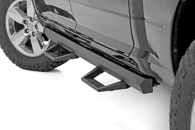 Rough Country SRL2 Adj Aluminum Step | Crew Cab | Ram 1500/2500/3500 2WD/4WD (2010-2018 & Classic)