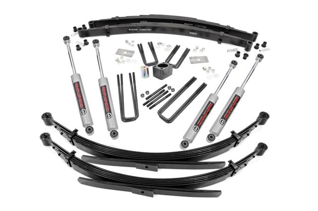 Rough Country 4 Inch Lift Kit | Rear Springs | Dodge W200 Truck/W300 Truck 4WD (1978-1980)