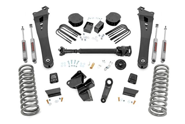 Rough Country 5 Inch Lift Kit | Fr D/S | 10 Bolt T-Case | Ram 3500 4WD (2025-2026)