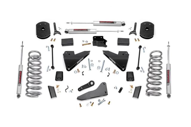 Rough Country 5 Inch Lift Kit | FR Gas Coil | Radius Arm Drop | Ram 2500 4WD (2014-2018)