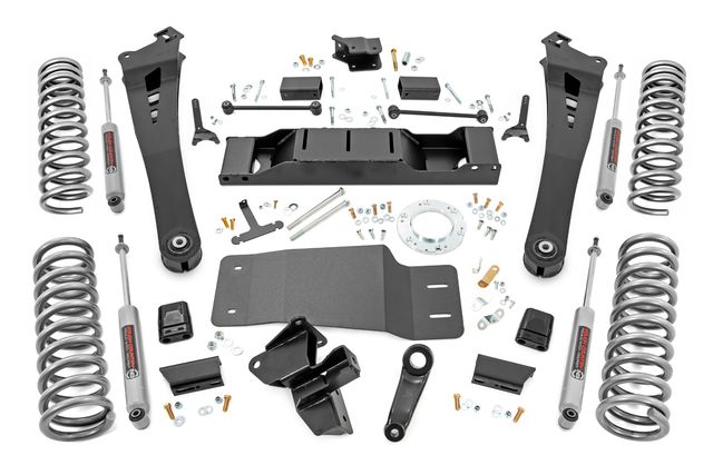 Rough Country 5 Inch Lift Kit | Dual Rate Coils | Non-AISIN | Ram 2500 4WD (2019-2024)