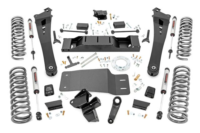 Rough Country 5 Inch Lift Kit | Dual Rate Coils | V2 | Non-AISIN | Ram 2500 4WD (2019-2024)