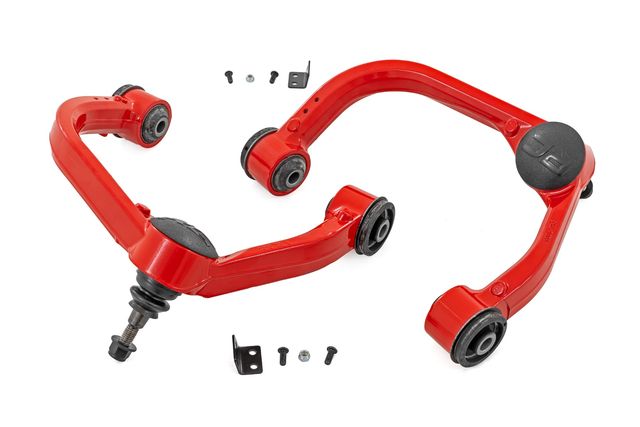 Rough Country Red Forged Upper Control Arms | 3 Inch Lift | Ford F-150 2WD/4WD (2021-2026)