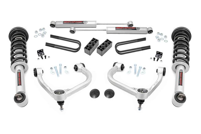 Rough Country 3 Inch Lift Kit | Forged UCA | N3 Struts | Ford F-150 4WD (2021-2026)