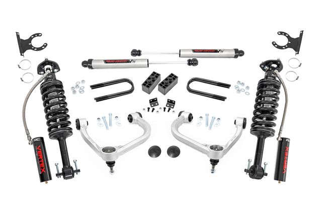 Rough Country 3 Inch Lift Kit | Fabbed UCA | Vertex/V2 | Ford F-150 4WD (2021-2026)