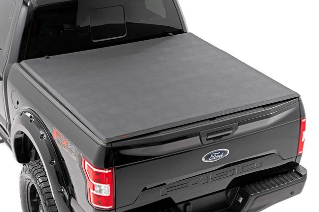 Rough Country Soft Tri-Fold Bed Cover | 5'7" Bed | Ford F-150 2WD/4WD (2001-2003)