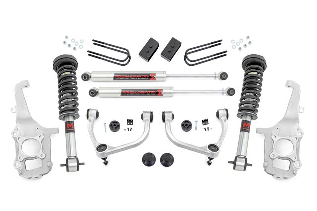 Rough Country 4 inch Lift Kit | Forged UCA | M1/M1 | No Cut | Ford F-150 4WD (2021-2026)