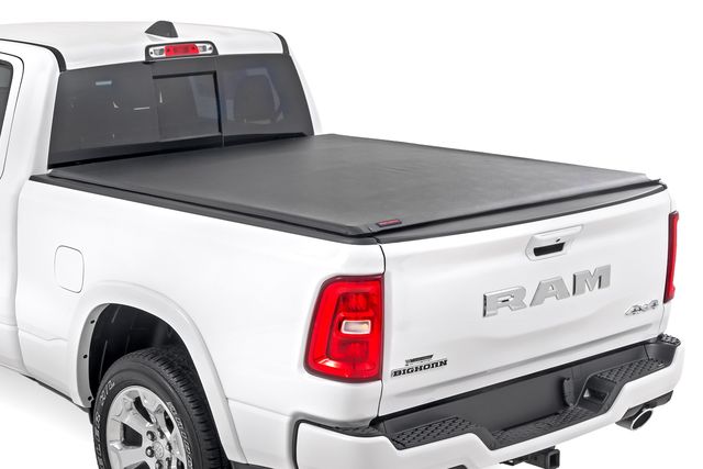 Rough Country Soft Roll Up Bed Cover | 6'4" Bed | Ram 1500 (19-26)/1500 TRX (21-24)
