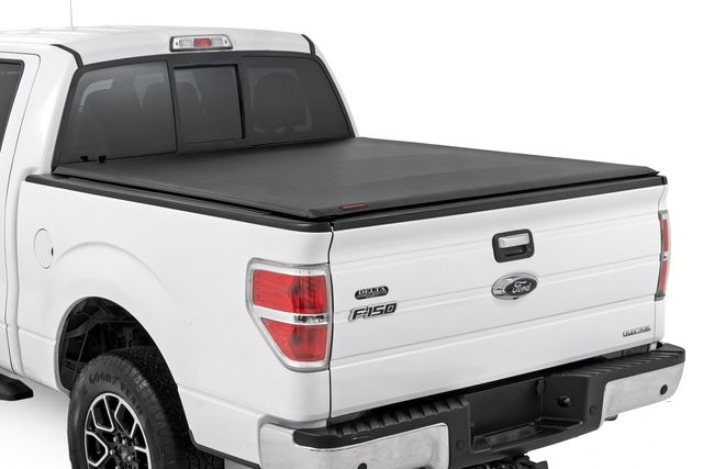 Rough Country Soft Roll Up Bed Cover | 5'7" Bed | Ford F-150 2WD/4WD (2004-2014)