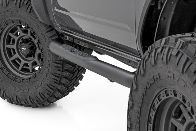 Rough Country Nerf Steps | 3-Inch Tube | 2-Door | Ford Bronco 4WD (2021-2026)