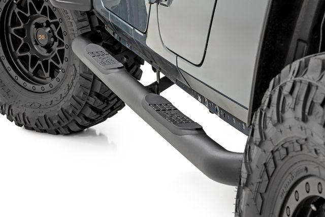 Rough Country Nerf Steps | 3-Inch Tube | Jeep Gladiator JT 4WD (2020-2026)