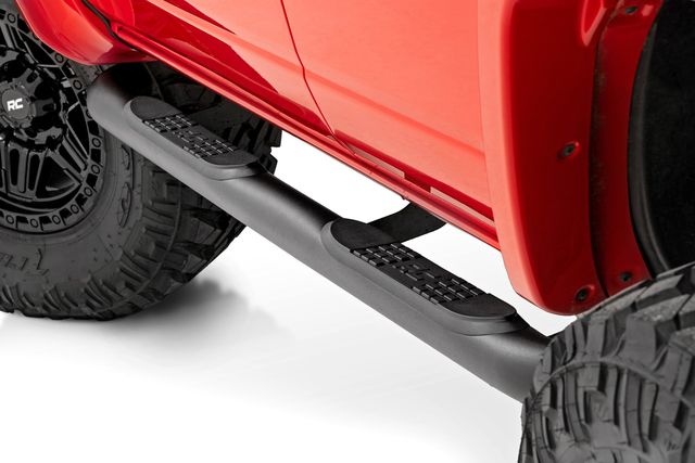 Rough Country Nerf Steps | 3-Inch Tube | 4-Door | Ford Bronco 4WD (2021-2026)